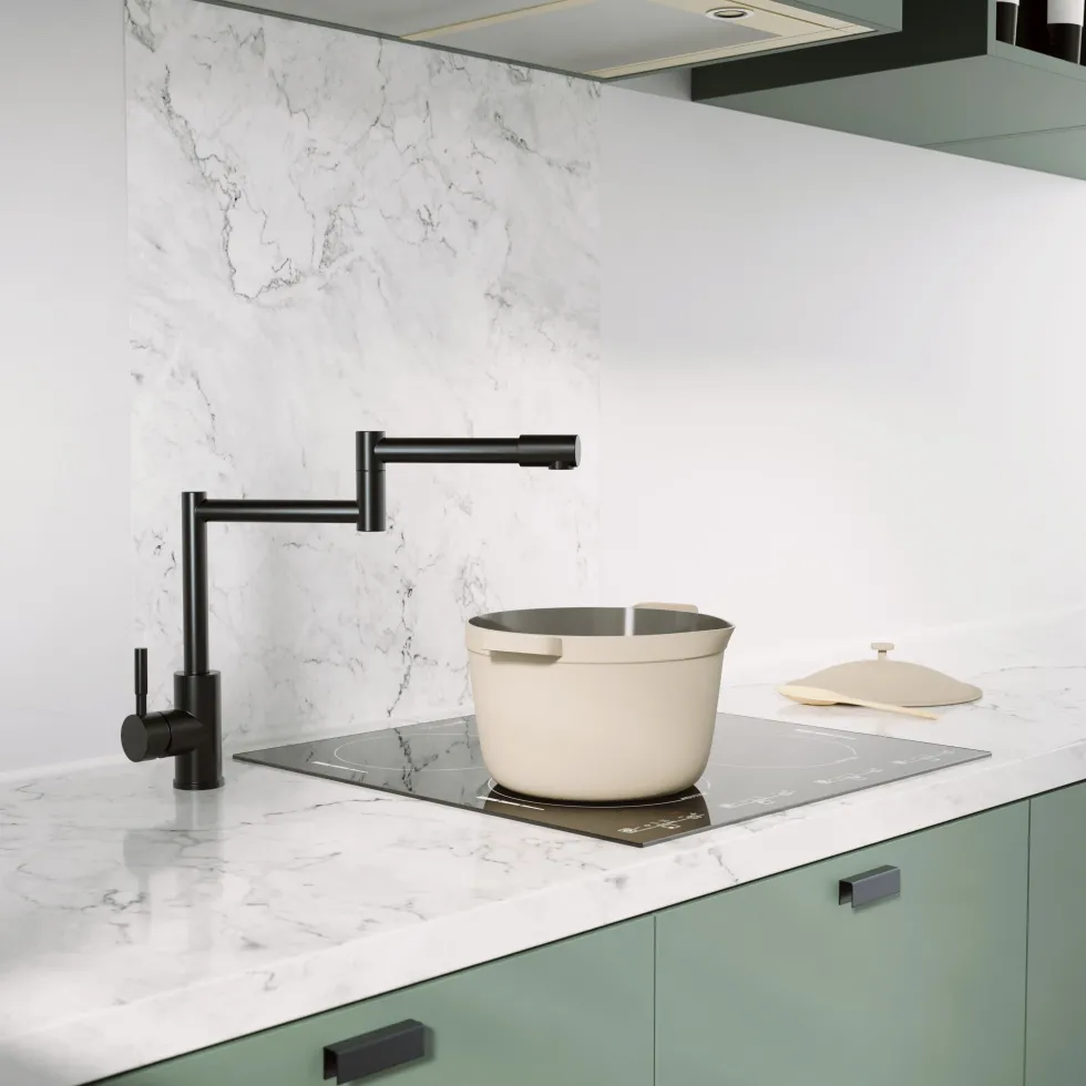 Harbour Stature Deck Mounted Pot Filler Kitchen Tap