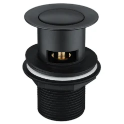 Harbour Status Basin Mixer Tap & Waste - Matt Black
