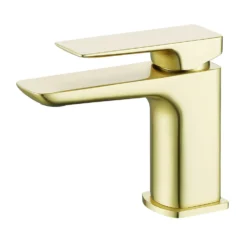 Harbour Status Basin Mixer Tap with Slotted Basin Waste - Brushed Brass
