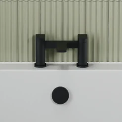 Harbour Status Deck Mounted Bath Filler - Matt Black