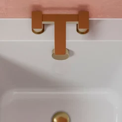 Harbour Status Deck Mounted Bath Mixer Tap - Brushed Brass