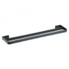 Harbour Status Matt Black Double Towel Rail