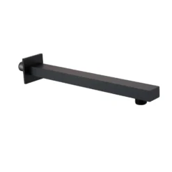 Harbour Status Matt Black Shower Package with 3 Outlet Valve, Fixed Head & Arm, Shower Rail Kit & Overflow Bath Filler