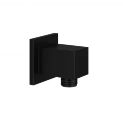 Harbour Status Matt Black Shower Riser Rail Kit With Elbow