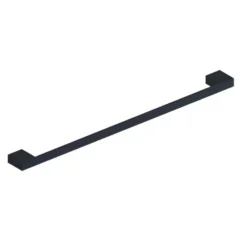 Harbour Status Matt Black Single Towel Rail