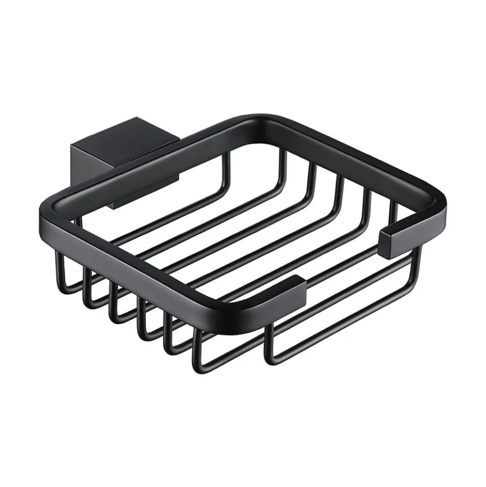 Harbour Status Matt Black Soap Basket
