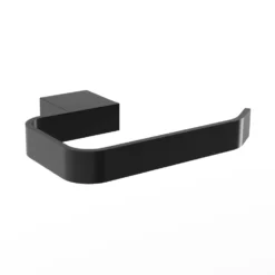 Harbour Status Matt Black Toilet Roll Holder