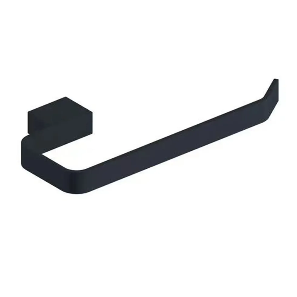 Harbour Status Matt Black Towel Rail