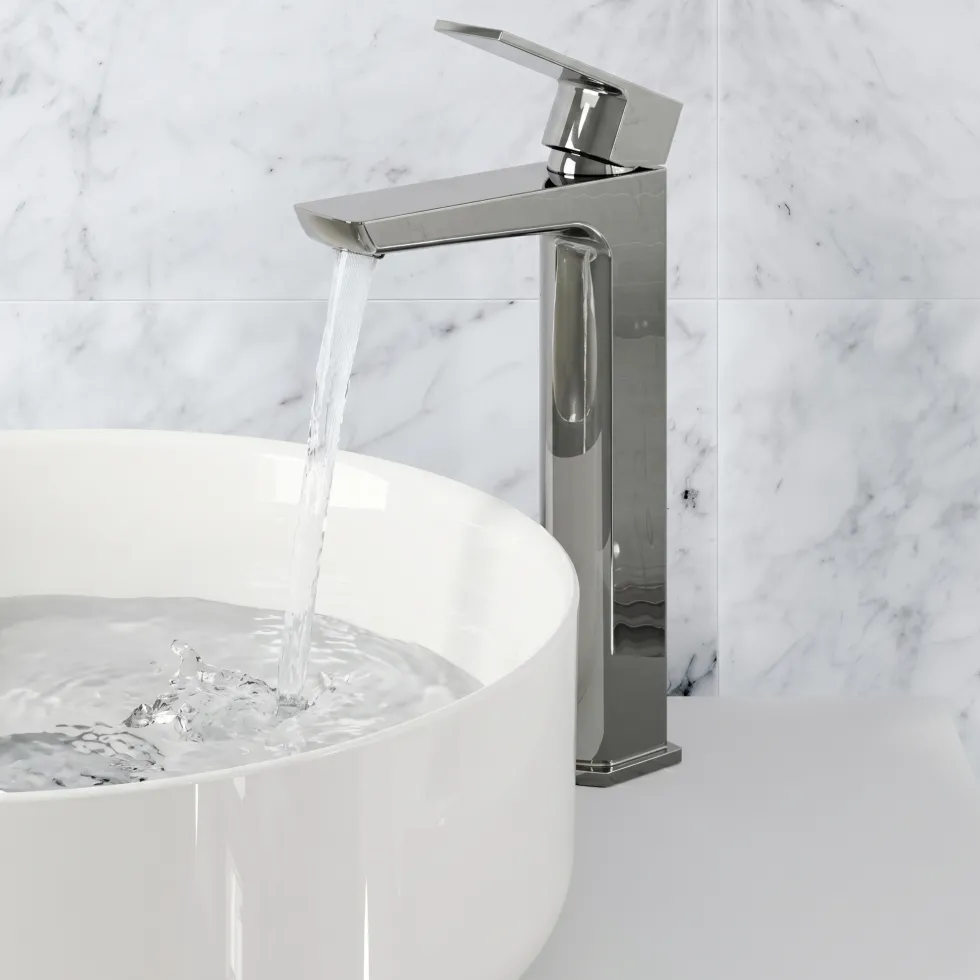 Harbour Status Tall Basin Mixer Tap - Chrome