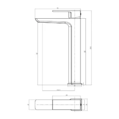 Harbour Status Tall Mono Basin Mixer Tap