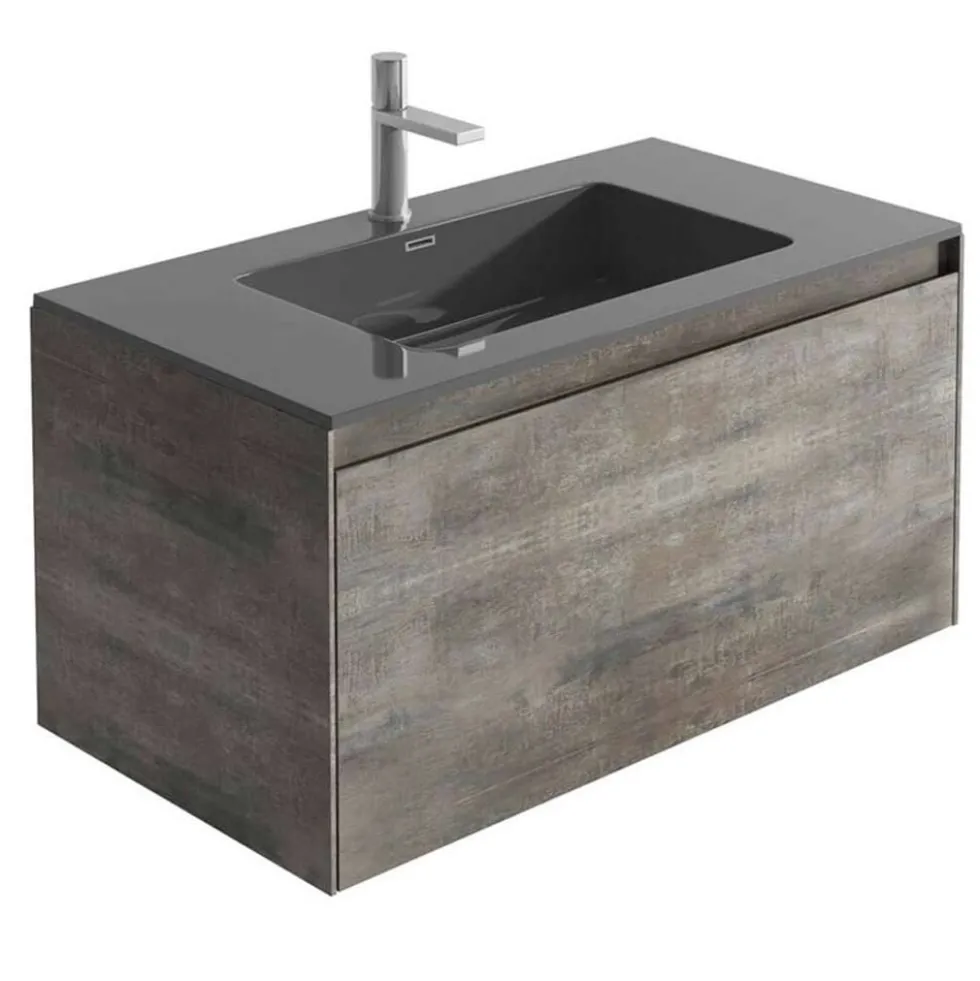 Harbour Substance 900mm 1 Drawer Wall Mounted Vanity Unit & Basin Options