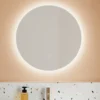Harbour Vision LED Illuminated Round Bathroom Mirror with Demister Pad - 600mm