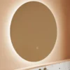 Harbour Vision LED Illuminated Round Bathroom Mirror with Demister Pad - 800mm