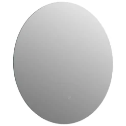 Harbour Vision LED Illuminated Round Bathroom Mirror with Demister Pad - 800mm