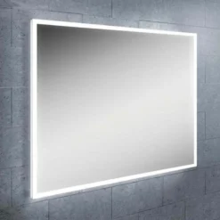 hib. Globe LED Illuminated Steam Free Rectangular Mirror
