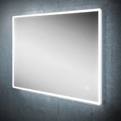 hib. Vega LED Illuminated Rectangular Mirror with Demister Pad & Colour Change LEDs