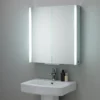 hib. Xenon 80 LED Illuminated Mirror Cabinet With Mirrored Sides