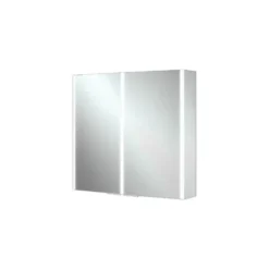 hib. Xenon 80 LED Illuminated Mirror Cabinet With Mirrored Sides