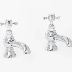 High Life Balmoral Pair Of Basin Pillar Taps