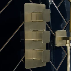 HIX 3 Handle 2 Outlet Concealed Thermostatic Vertical Shower Valve