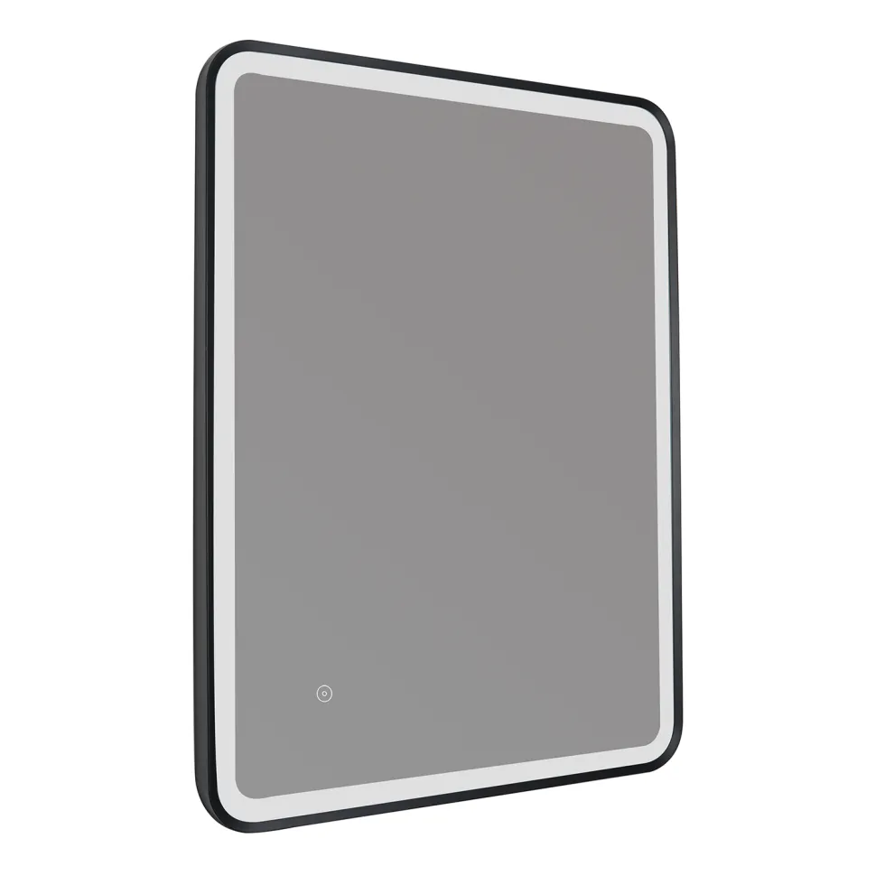 HIX LED Illuminated Framed Mirror with Demister Pad & Colour Change Lights - 600 x 800mm