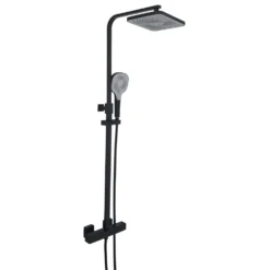 HIX 2 Outlet Exposed Thermostatic Bar Shower Valve with Slide Rail & Multi-functional Handset