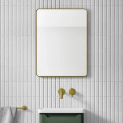 HIX Rectangular Framed Bathroom Mirror - 600 x 800mm