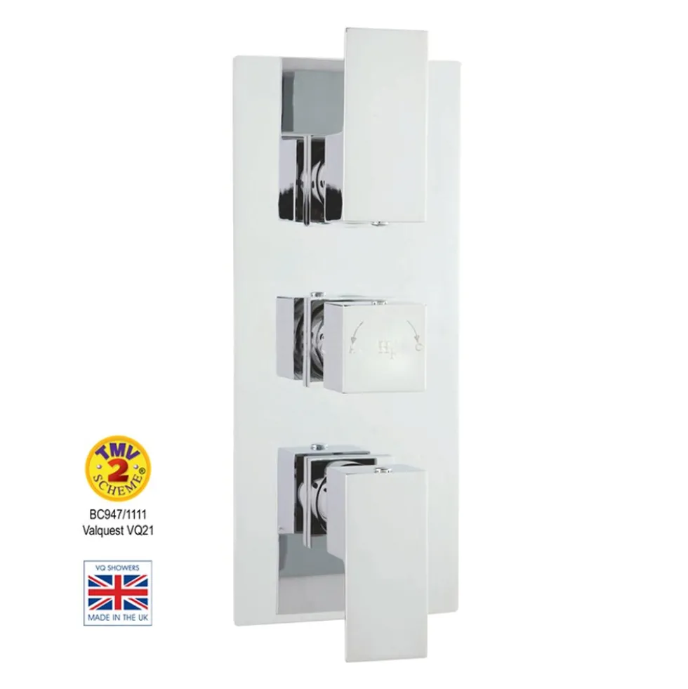 Hudson Reed Art 2 Outlet Concealed Thermostatic Shower Valve