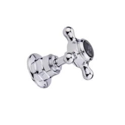 Hudson Reed Black Topaz Crosshead Deck Mounted Bath Shower Mixer with Handset Kit & Hexagonal Collar