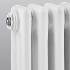 Hudson Reed Colosseum White Triple Column Traditional Radiator