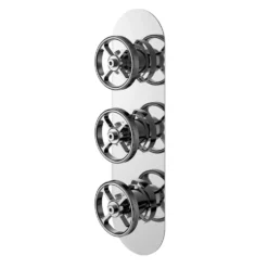 Hudson Reed Revolution Industrial 3 Outlet Concealed Thermostatic Shower Valve