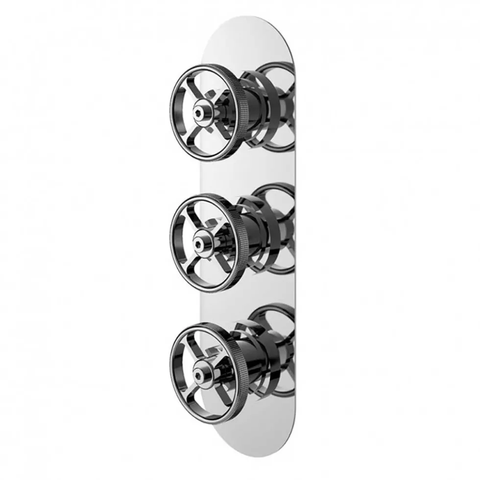 Hudson Reed Revolution Industrial 2 Outlet Concealed Thermostatic Shower Valve