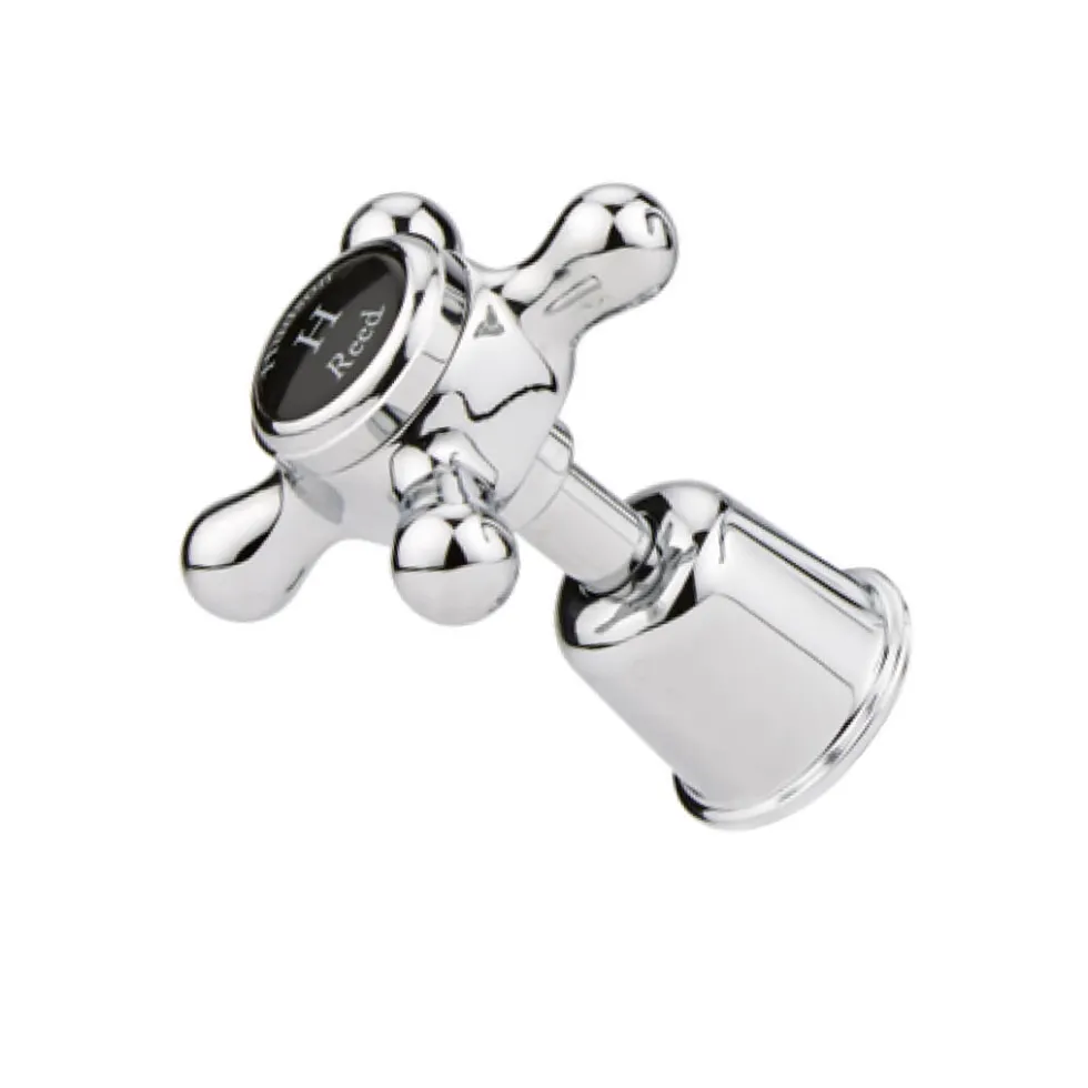 Hudson Reed Topaz Black Crosshead Mono Basin Mixer with Pop-Up Waste