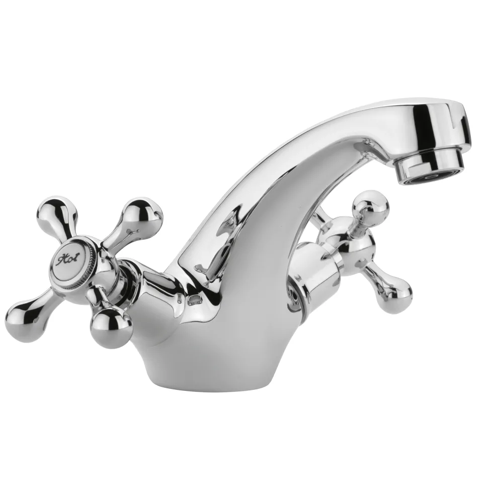Hudson Reed Topaz Crosshead Mono Basin Mixer with Pop-Up Waste