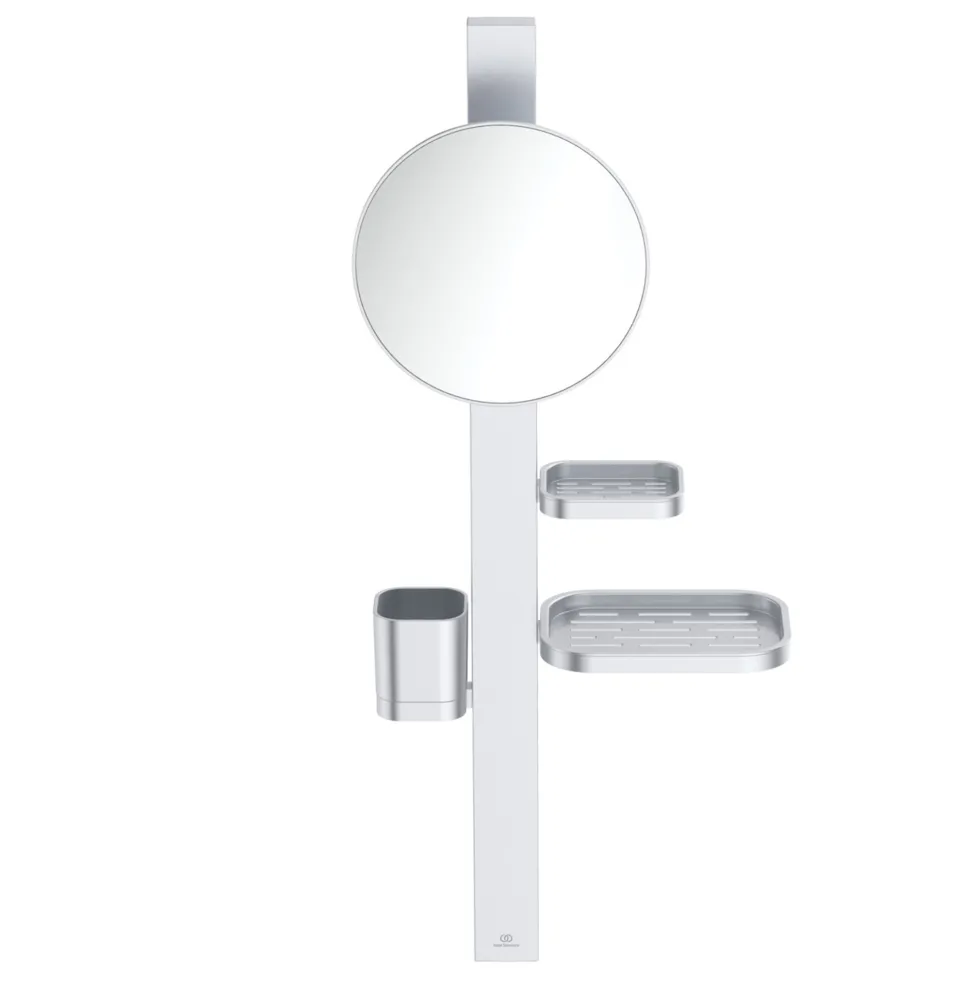 Ideal Standard Alu+ 200mm Magnifying Mirror & Beauty Bar