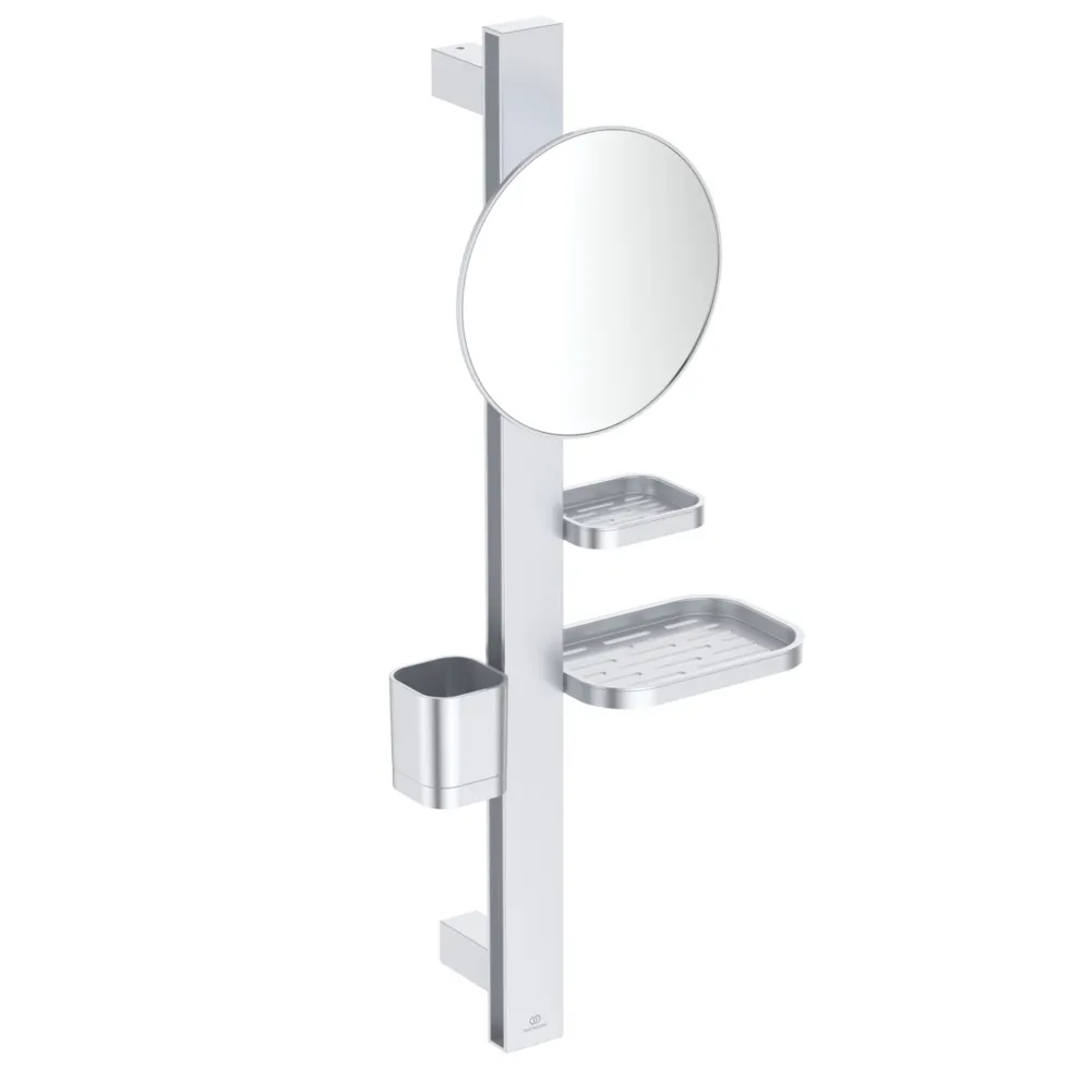 Ideal Standard Alu+ 200mm Magnifying Mirror & Beauty Bar
