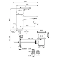 Ideal Standard Ceraplan Mono Basin Mixer Tap