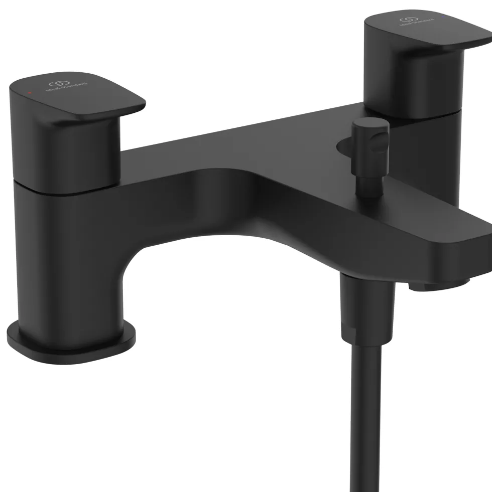 Ideal Standard Ceraplan Silk Black Bath Shower Mixer & Shower Kit