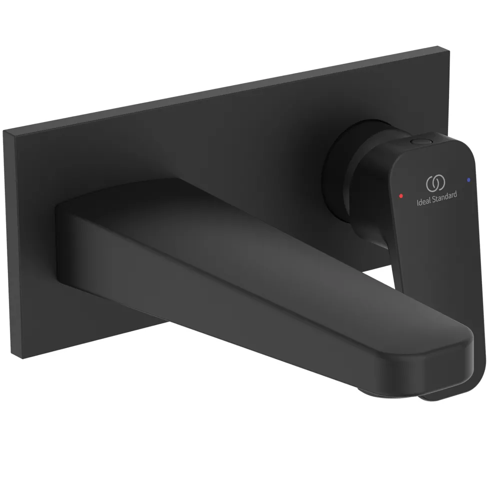 Ideal Standard Ceraplan Silk Black Wall Mounted Basin Mixer Tap