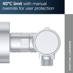Ideal Standard Ceratherm Alu+ Exposed Thermostatic Bar Shower Valve