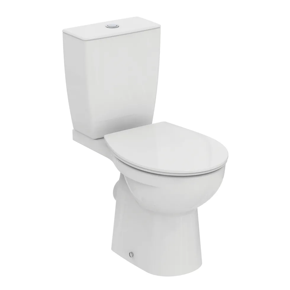 Ideal Standard Eurovit+ Close Coupled Toilet with Soft Close Seat