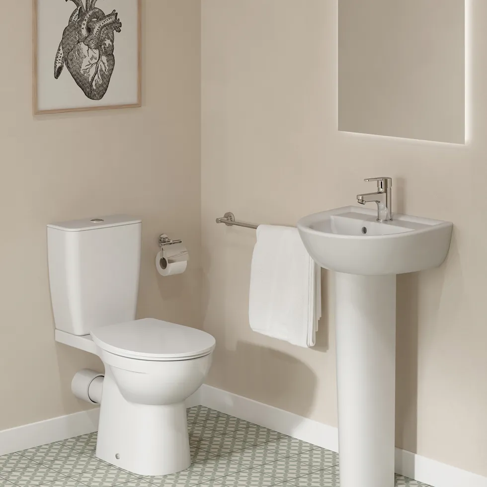 Ideal Standard Eurovit+ Close Coupled Toilet with Soft Close Seat