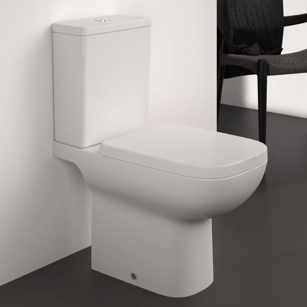 Ideal Standard i.life A Close Coupled Rimless Toilet with Soft Close Seat