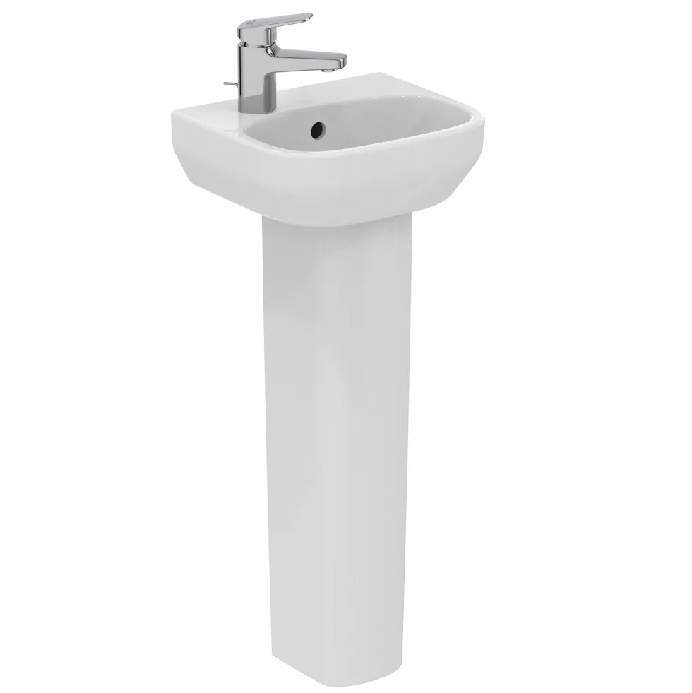 Ideal Standard i.life A 350mm Cloakroom Basin & Pedestal - Left or Right Hand Tap Hole