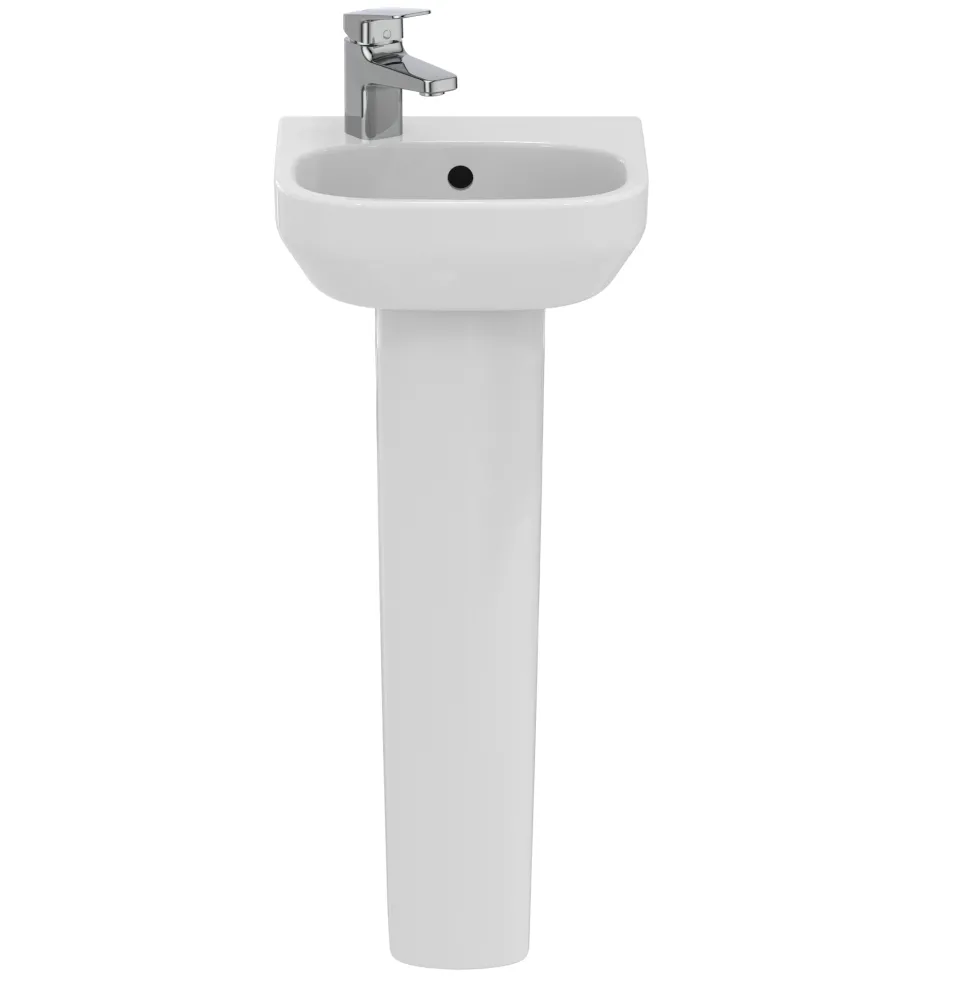 Ideal Standard i.life A 350mm Cloakroom Basin & Pedestal - Left or Right Hand Tap Hole