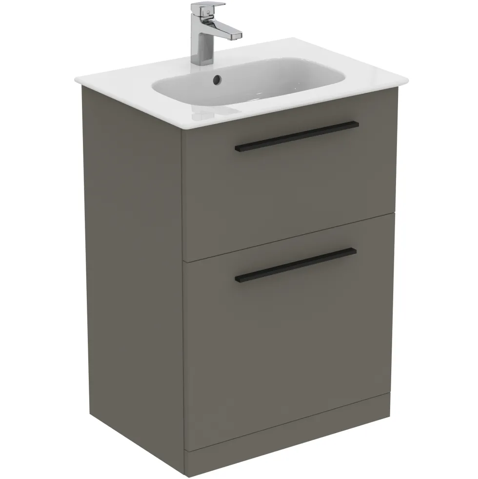 Ideal Standard i.life A 640mm Floorstanding 2 Drawer Vanity Unit & Basin