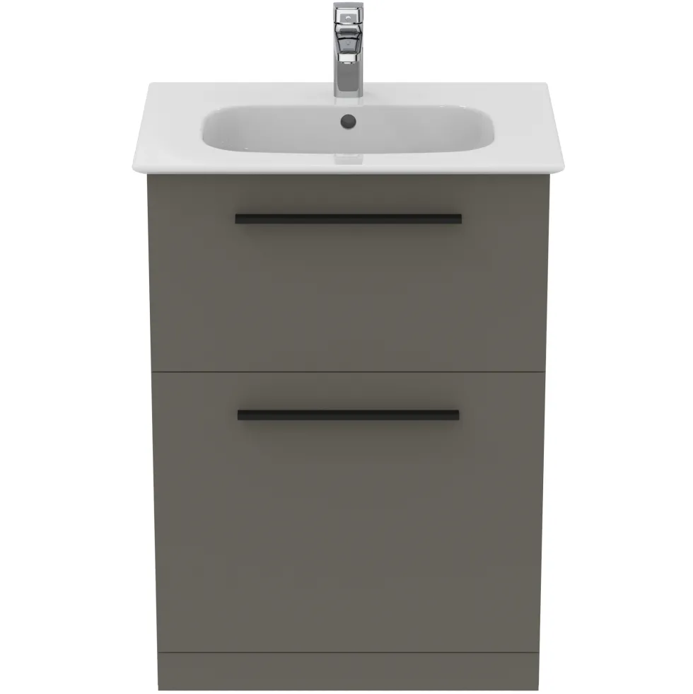 Ideal Standard i.life A 640mm Floorstanding 2 Drawer Vanity Unit & Basin