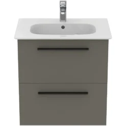 Ideal Standard i.life A 640mm Wall Mounted 2 Drawer Vanity Unit & Basin