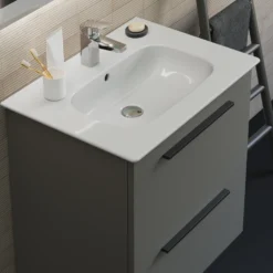 Ideal Standard i.life A 640mm Wall Mounted 2 Drawer Vanity Unit & Basin