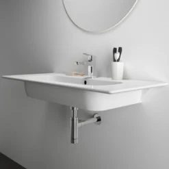 Ideal Standard i.life A Wall Hung Basin & Chrome Bottle Trap